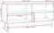 vidaXL - Schoenenkast - 110x34x45 - cm - massief - grenenhout
