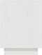 vidaXL - Schoenenkast - 110x34x45 - cm - massief - grenenhout - wit