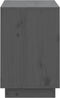 vidaXL - Schoenenkast - 110x34x52 - cm - massief - grenenhout - grijs