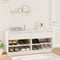 vidaXL - Schoenenkast - 110x34x52 - cm - massief - grenenhout
