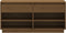 vidaXL - Schoenenkast - 110x34x52 - cm - massief - grenenhout - honingbruin