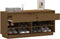 vidaXL - Schoenenkast - 110x34x52 - cm - massief - grenenhout - honingbruin