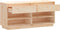vidaXL - Schoenenkast - 110x34x52 - cm - massief - grenenhout