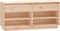 vidaXL - Schoenenkast - 110x34x52 - cm - massief - grenenhout