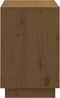 vidaXL - Schoenenkast - 110x34x52 - cm - massief - grenenhout - honingbruin