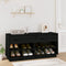 vidaXL - Schoenenkast - 110x34x52 - cm - massief - grenenhout - wit