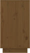 vidaXL - Schoenenkast - 110x34x61 - cm - massief - grenenhout - honingbruin