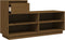 vidaXL - Schoenenkast - 110x34x61 - cm - massief - grenenhout - honingbruin