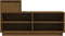 vidaXL - Schoenenkast - 110x34x61 - cm - massief - grenenhout - honingbruin