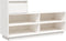 vidaXL - Schoenenkast - 110x34x61 - cm - massief - grenenhout - wit
