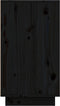vidaXL - Schoenenkast - 110x34x61 - cm - massief - grenenhout - zwart