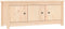 vidaXL - Schoenenkast - 110x38x45,5 - cm - massief - grenenhout