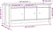 vidaXL - Schoenenkast - 110x38x45,5 - cm - massief - grenenhout