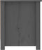 vidaXL - Schoenenkast - 110x38x45,5 - cm - massief - grenenhout - grijs
