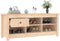vidaXL - Schoenenkast - 110x38x45,5 - cm - massief - grenenhout