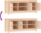 vidaXL - Schoenenkast - 110x38x45,5 - cm - massief - grenenhout