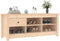 vidaXL - Schoenenkast - 110x38x45,5 - cm - massief - grenenhout