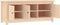vidaXL - Schoenenkast - 110x38x45,5 - cm - massief - grenenhout