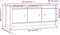vidaXL - Schoenenkast - 110x38x45,5 - cm - massief - grenenhout - wit