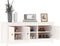 vidaXL - Schoenenkast - 110x38x45,5 - cm - massief - grenenhout - wit
