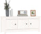 vidaXL - Schoenenkast - 110x38x45,5 - cm - massief - grenenhout - wit