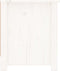 vidaXL - Schoenenkast - 110x38x45,5 - cm - massief - grenenhout - wit