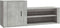 vidaXL - Schoenenkast - 130x35x54 - cm - bewerkt - hout - betongrijs