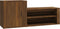 vidaXL - Schoenenkast - 130x35x54 - cm - bewerkt - hout - bruin - eikenkleur