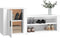 vidaXL - Schoenenkast - 130x35x54 - cm - bewerkt - hout - grijs - sonoma