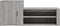 vidaXL - Schoenenkast - 130x35x54 - cm - bewerkt - hout - grijs - sonoma