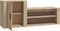 vidaXL - Schoenenkast - 130x35x54 - cm - bewerkt - hout - sonoma - eikenkleurig