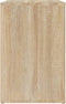 vidaXL - Schoenenkast - 130x35x54 - cm - bewerkt - hout - sonoma - eikenkleurig