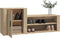 vidaXL - Schoenenkast - 130x35x54 - cm - bewerkt - hout - sonoma - eikenkleurig