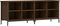 vidaXL - Schoenenkast - 131x35x50 - cm - bewerkt - hout - bruin - eikenkleur