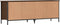 vidaXL - Schoenenkast - 131x35x50 - cm - bewerkt - hout - bruin - eikenkleur