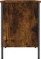 vidaXL - Schoenenkast - 131x35x50 - cm - bewerkt - hout - gerookt - eikenkleurig