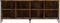 vidaXL - Schoenenkast - 131x35x50 - cm - bewerkt - hout - gerookt - eikenkleurig