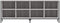 vidaXL - Schoenenkast - 131x35x50 - cm - bewerkt - hout - grijs - sonoma - eikenkleur