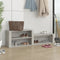 vidaXL - Schoenenkast - 150x35x45 - cm - bewerkt - hout - betongrijs