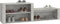 vidaXL - Schoenenkast - 150x35x45 - cm - bewerkt - hout - betongrijs