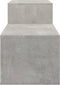 vidaXL - Schoenenkast - 150x35x45 - cm - bewerkt - hout - betongrijs