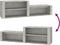 vidaXL - Schoenenkast - 150x35x45 - cm - bewerkt - hout - betongrijs