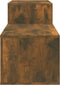 vidaXL - Schoenenkast - 150x35x45 - cm - bewerkt - hout - gerookt - eikenkleurig