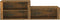 vidaXL - Schoenenkast - 150x35x45 - cm - bewerkt - hout - gerookt - eikenkleurig