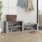 vidaXL - Schoenenkast - 150x35x45 - cm - bewerkt - hout - grijs - sonoma