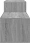 vidaXL - Schoenenkast - 150x35x45 - cm - bewerkt - hout - grijs - sonoma
