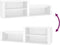 vidaXL - Schoenenkast - 150x35x45 - cm - bewerkt - hout - hoogglans - wit