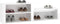 vidaXL - Schoenenkast - 150x35x45 - cm - bewerkt - hout - hoogglans - wit
