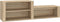 vidaXL - Schoenenkast - 150x35x45 - cm - bewerkt - hout - sonoma - eikenkleurig