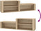vidaXL - Schoenenkast - 150x35x45 - cm - bewerkt - hout - sonoma - eikenkleurig